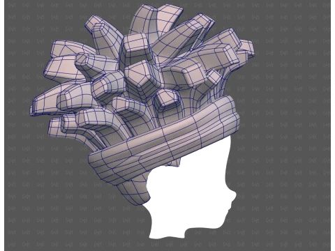 Base Hair for Boy V67 3D Model