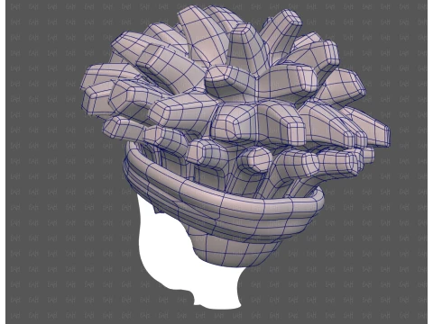 Base Hair for Boy V67 3D Model