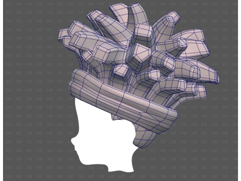 Base Hair for Boy V67 3D Model