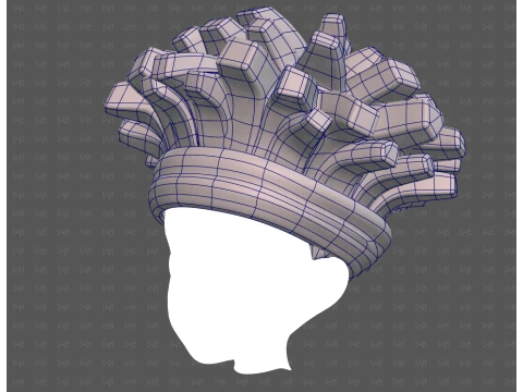 Base Hair for Boy V67 3D Model