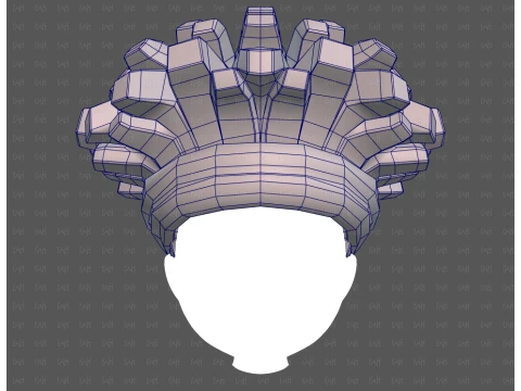 Base Hair for Boy V67 3D Model