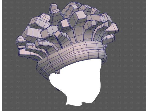 Base Hair for Boy V67 3D Model