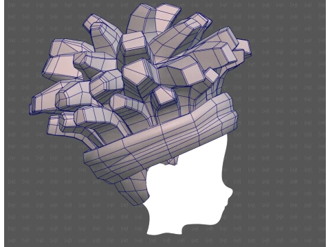 Base Hair for Boy V67 3D Model