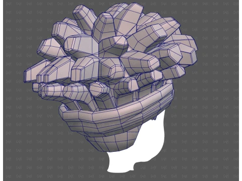 Base Hair for Boy V67 3D Model
