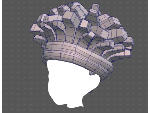 Base Hair for Boy V67 3D Model