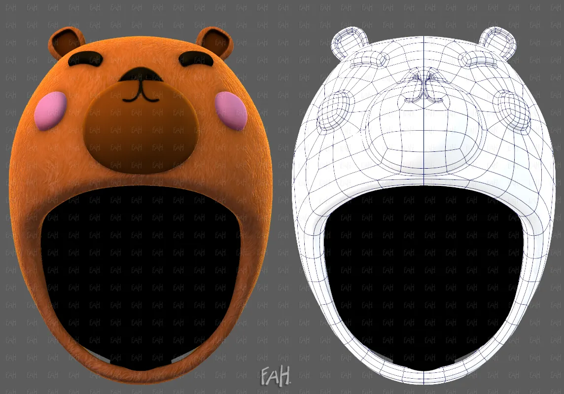 캡 V89 3D 모델 .c4d .max .obj .3ds .fbx .stl .blend 