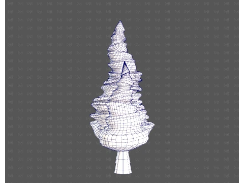Trees Cartoon V64 3D Model