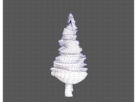 Trees Cartoon V64 3D Model