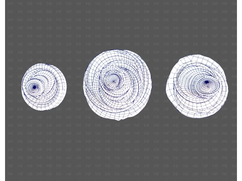 Trees Cartoon V64 3D Model