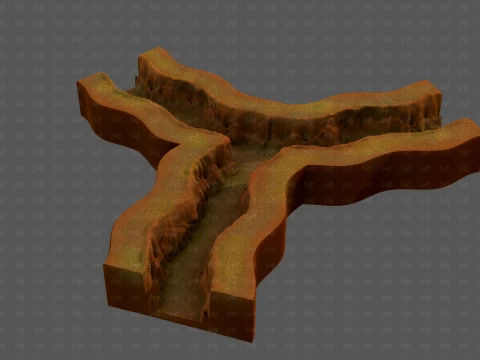 Cliff lowpoly V06 3D Model