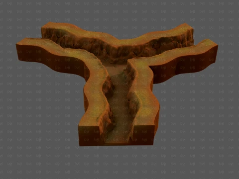 Cliff lowpoly V06 3D Model