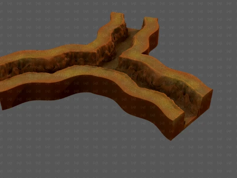Cliff lowpoly V06 3D Model