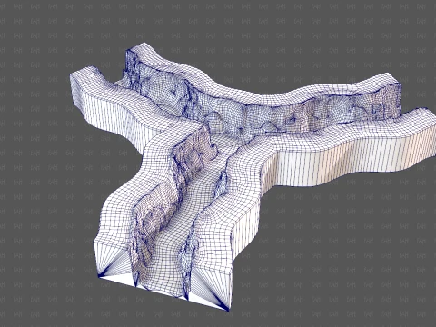 Cliff lowpoly V06 3D Model