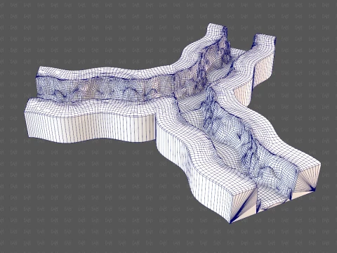 Cliff lowpoly V06 3D Model
