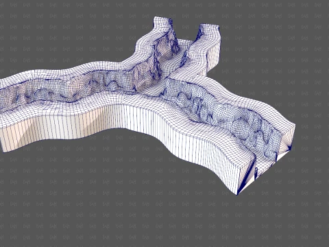 Cliff lowpoly V06 3D Model