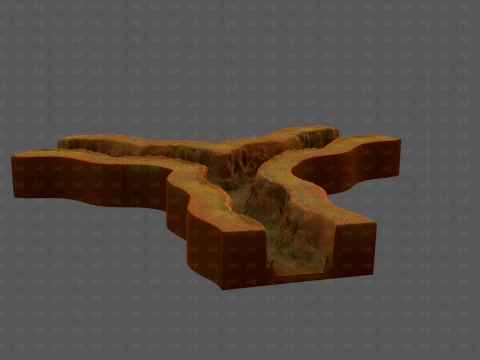 Cliff lowpoly V06 3D Model
