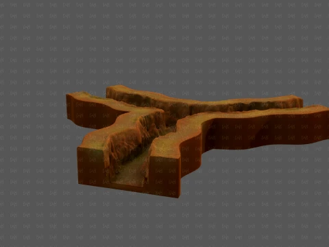 Cliff lowpoly V06 3D Model