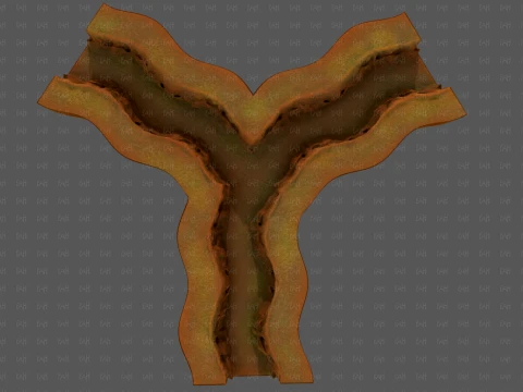 Cliff lowpoly V06 3D Model
