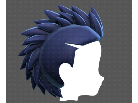 Base Hair for Boy V68 3D Model