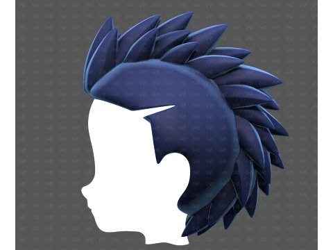 Base Hair for Boy V68 3D Model