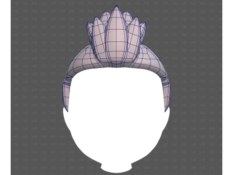 Base Hair for Boy V68 3D Model