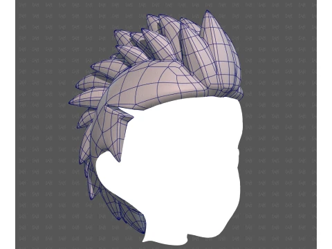 Base Hair for Boy V68 3D Model