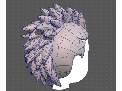 Base Hair for Boy V68 3D Model