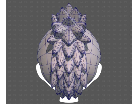 Base Hair for Boy V68 3D Model