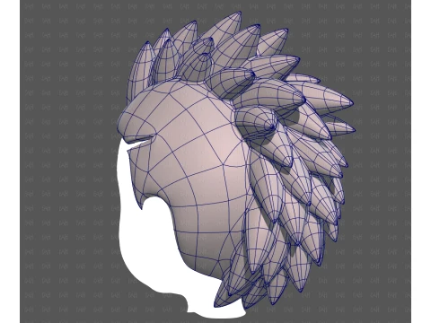 Base Hair for Boy V68 3D Model