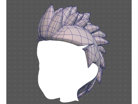 Base Hair for Boy V68 3D Model