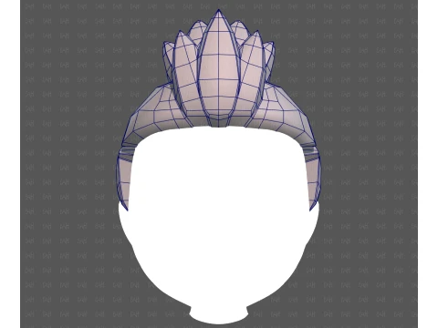 Base Hair for Boy V68 3D Model