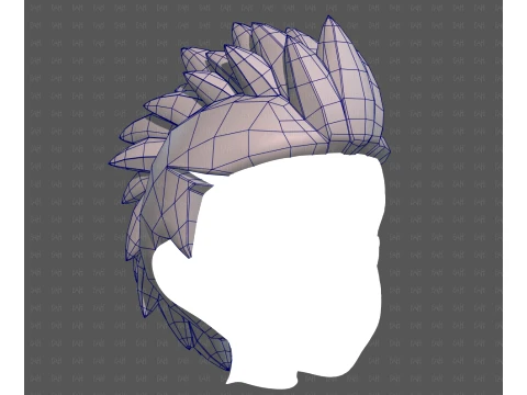 Base Hair for Boy V68 3D Model