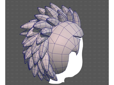Base Hair for Boy V68 3D Model