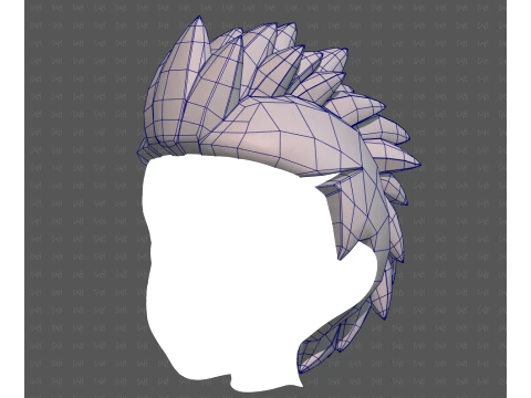 Base Hair for Boy V68 3D Model