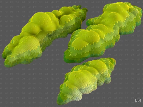 Ağa&ccedil;lar Karikat&uuml;r V65 3D Model