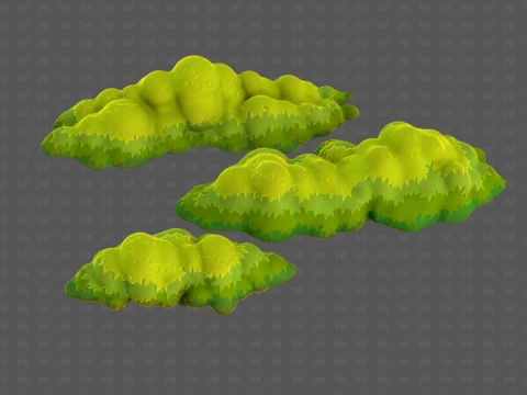 Trees Cartoon V65 3D Model