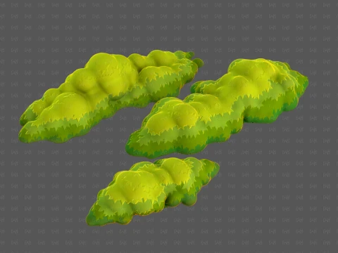 Trees Cartoon V65 3D Model