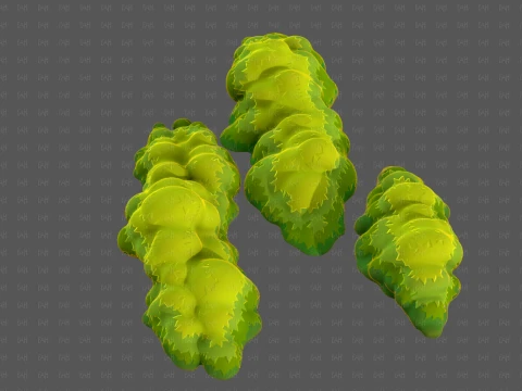 Trees Cartoon V65 3D Model