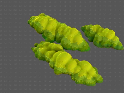 Trees Cartoon V65 3D Model