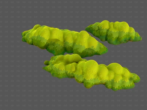 Trees Cartoon V65 3D Model