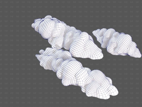 Trees Cartoon V65 3D Model