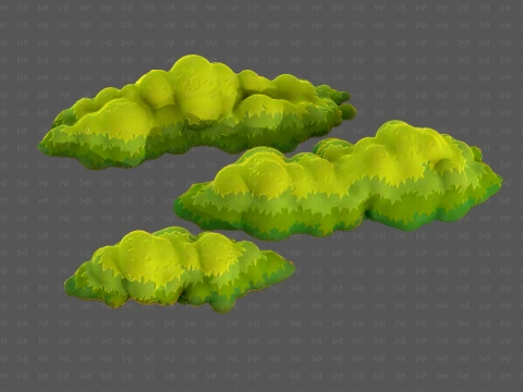 Trees Cartoon V65 3D Model