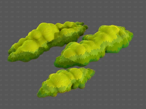 Trees Cartoon V65 3D Model