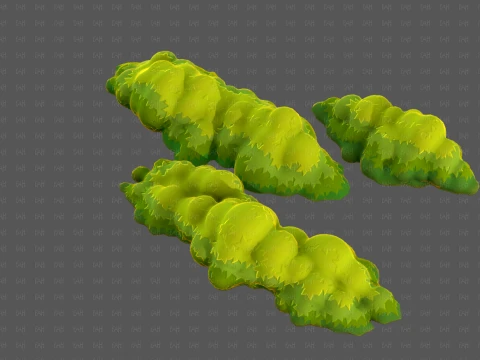 Trees Cartoon V65 3D Model