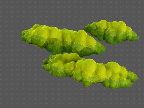 Trees Cartoon V65 3D Model