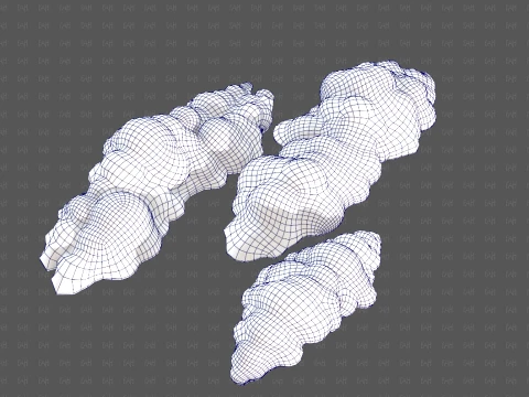 Trees Cartoon V65 3D Model