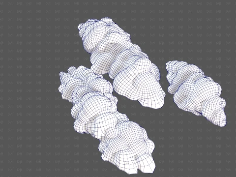 Trees Cartoon V65 3D Model