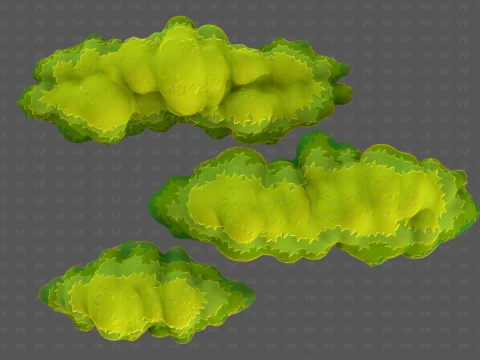 Trees Cartoon V65 3D Model