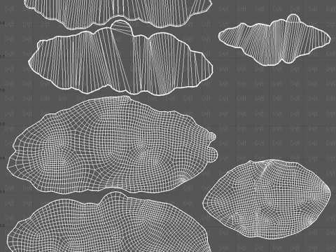Trees Cartoon V65 3D Model