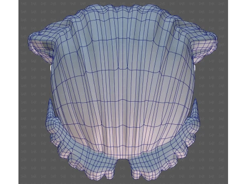 Base Hair for girl V69 3D Model